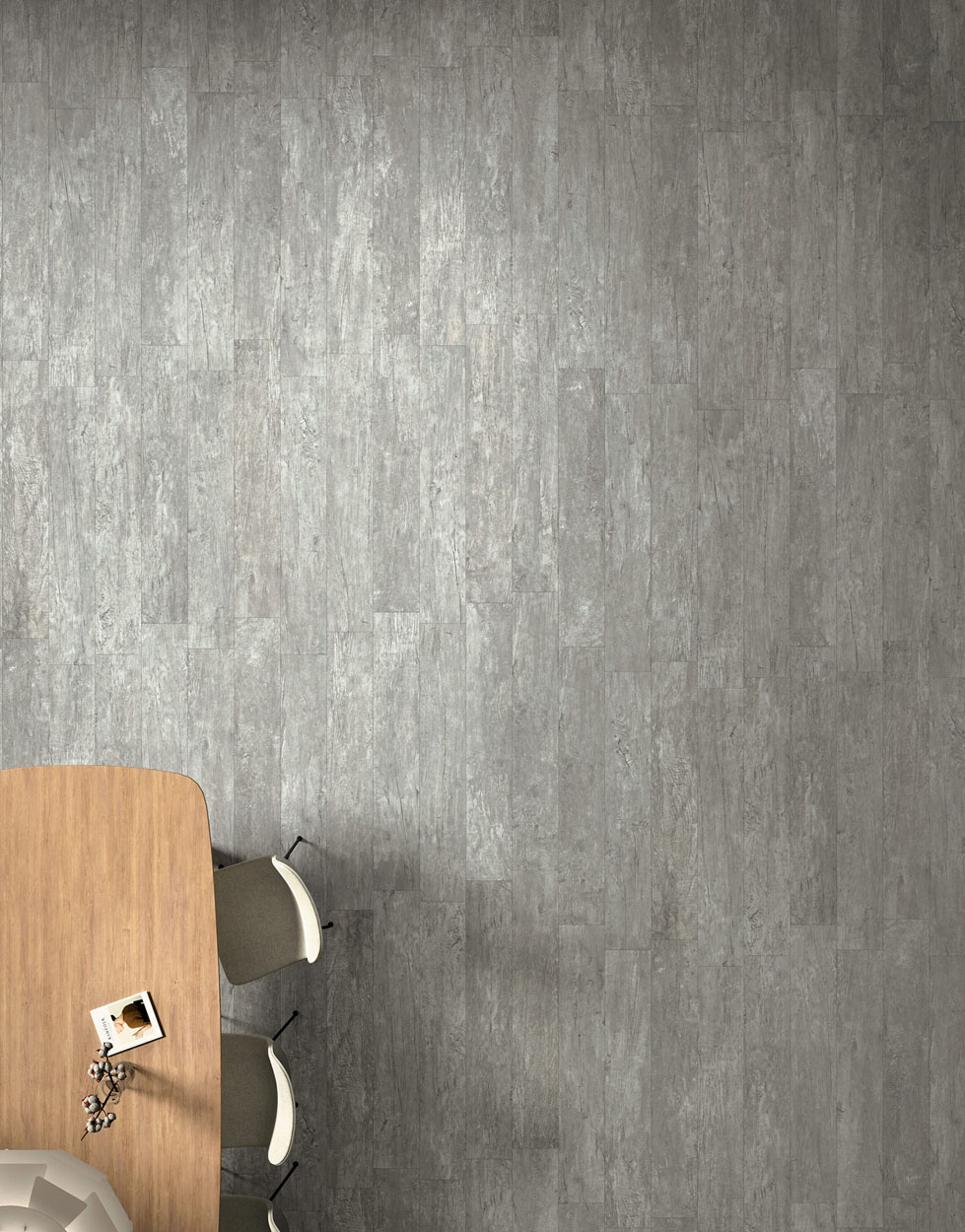 Carreaux Intérieur Novoceram Tablon Perl - 20 x 120 x 0.95 – Image 2