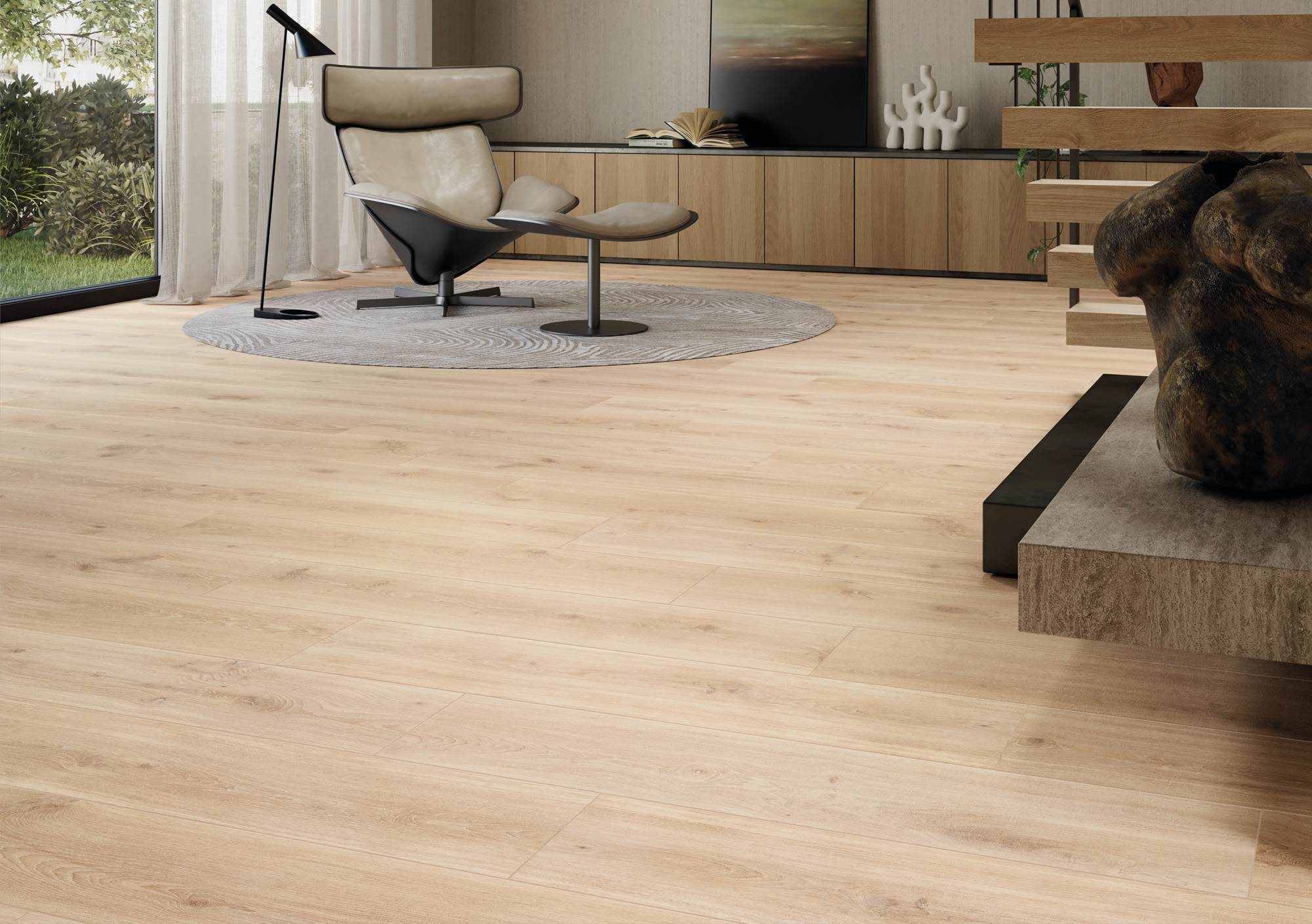 NOVOCERAM BOTANIQUE CONCEPT Craie 20x120cm ép. 9.5mm - Intérieur – Image 2