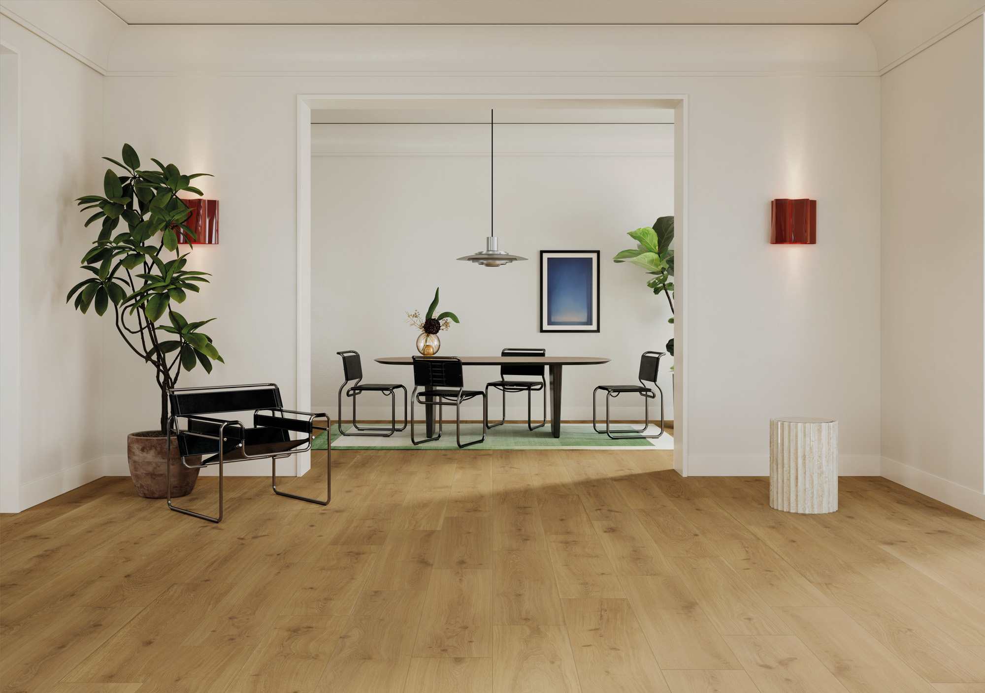 NOVOCERAM BOTANIQUE CONCEPT Miel 20x120cm ép. 9.5mm - Intérieur – Image 2